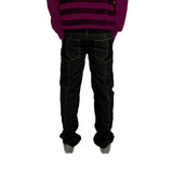 Uber Coal Black Bonded Trouser For Men (Regular Fit)