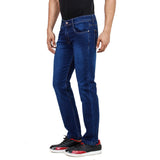 Regular Fit Dark Blue Stretch Denim Jeans - Flym