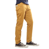 Uber Toabcco Brown Cotton Elastene Spike Trouser For Men (Slim Fit)