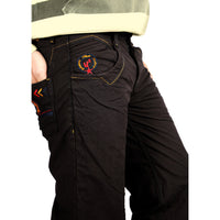 Coffee Brown Bonded Trouser For Men (Regular Fit)