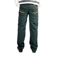 Sea Green Cotton Bonded Trouser For Men (Regular Fit)