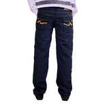 Uber Blue Bonded Trouser For Men (Regular Fit)