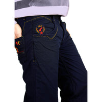 Uber Blue Bonded Trouser For Men (Regular Fit)