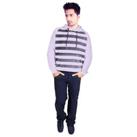 Uber Blue Bonded Trouser For Men (Regular Fit)