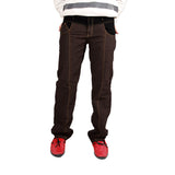 Coffee Brown Stripped Bonded Trouser