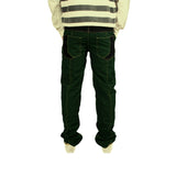 Dark Olive Green Bonded Trouser For Men (Regular Fit)