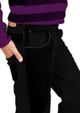 Coal Black Bonded Trouser