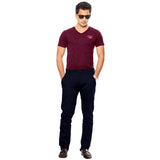 Navy Casual Trouser (Stretch) - Sleek