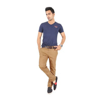 Burlywood Elastene Trouser