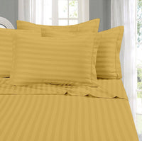 Super King Gold Bedsheet with 4 Pillow Covers