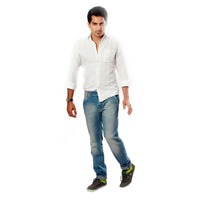 Light Steel Blue Rocky Trouser