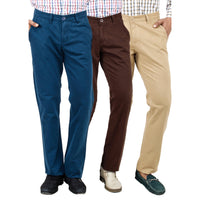Regular Fit Cotton Trousers Pack of 3 Punto