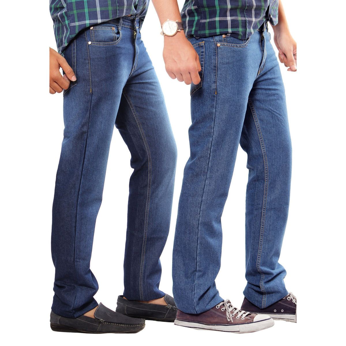 High Waist Denim Jeans Regular Fit (Pack of 2) – Über Urban