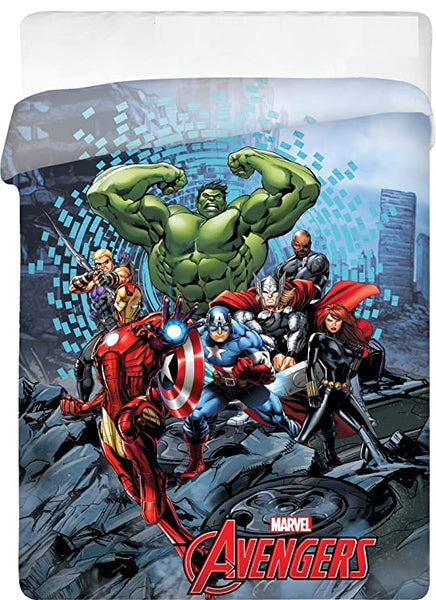 Avengers Cartoon Single Quilt