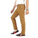 Khaki Akins Elastene Trouser