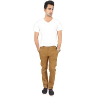 Khaki Akins Elastene Trouser