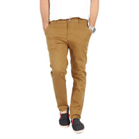 Khaki Akins Elastene Trouser