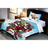 Avenger Fighter Single Bedsheet with 1 Pillow Cover