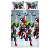 Avenger Fighter Bed Sheet With 2 Pillow Covers (Queen)