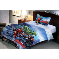 Avenger Sea Fighter Double Bedsheet With 1 Pillow Cover