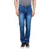 Regular Fit Cross Pocket Blue Denim Jeans - Cool