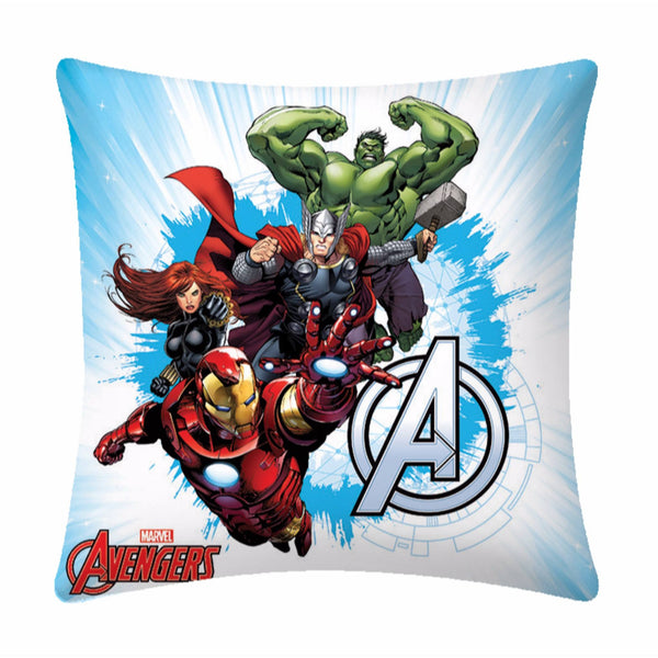 Avengers Polyester Cartoon Cushion Cover- 1 Piece Pack