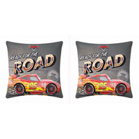 Disney Fire Racer Polyester Cartoon Cushion Cover- 1 Piece Pack