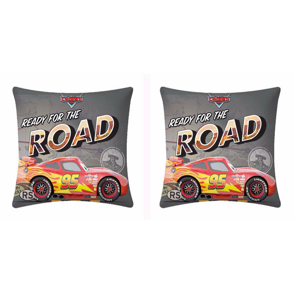 Disney Fire Racer Polyester Cartoon Cushion Cover- 1 Piece Pack