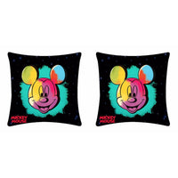 Disney Mickey Mouse Multicolor Cushion Cover - 2 piece pack