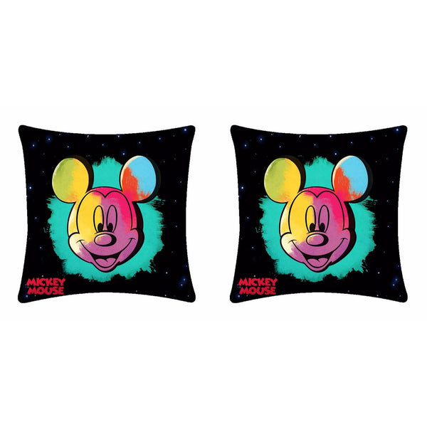 Disney Mickey Mouse Multicolor Cushion Cover - 2 piece pack