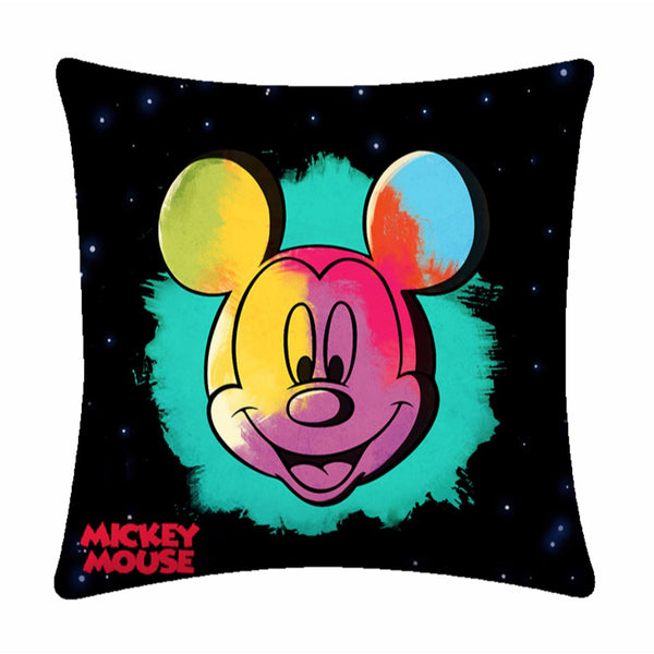 Holi Mickey  Disney Cartoon Cushion Cover- 1 piece pack