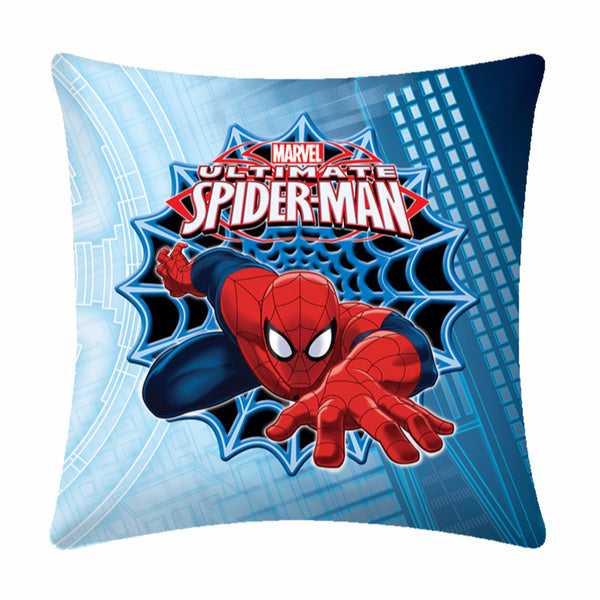 Furious Spiderman Polyester Cartoon Cushion Cover- 1 Piece Pack