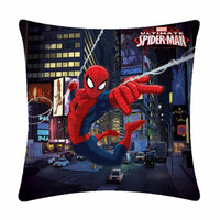 Lightning Spiderman Polyester Cartoon Cushion Cover- 1 Piece Pack