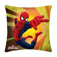 Flying Spiderman Polyester Cartoon Cushion Cover- 1 Piece Pack