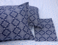 400 Thread Count Printed Sky Bedsheet with 4 Pillow Covers