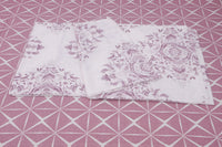 400 Thread Count Printed Pink Bedsheet with 4 Pillow Covers