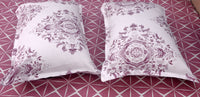 400 Thread Count Printed Pink Bedsheet with 4 Pillow Covers