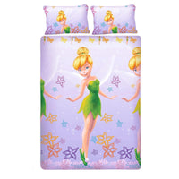Disney Fairies Tinker Bell Bed Sheet And Pillow Covers & Queen Size