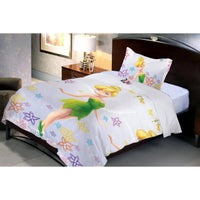 Disney Fairies Tinker Bell  single bedsheet with 1 pillow cover.