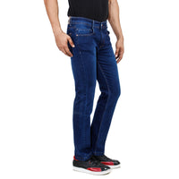 Regular Fit Dark Blue Stretch Denim Jeans - Flym