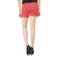 Coral Red Frida Shorts