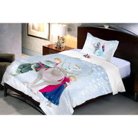 Disney Frozen Yak Cotton Single Bedsheet With 1 Pillow Cover