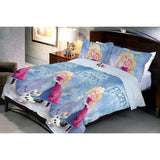 Disney Winter Hug Microfiber Queen size  Bedsheet With 2 Pillow Covers