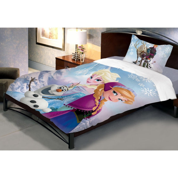 Disney Frozen Sisters Bed Sheet With Pillow Cover (Single)