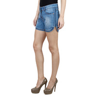Shaded Blue Fuzzy Shorts