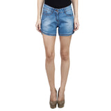 Shaded Blue Fuzzy Shorts