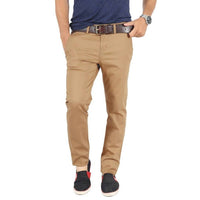Burlywood Elastene Trouser