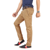 Burlywood Elastene Trouser