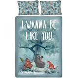 Disney Jungle Book Double Bedsheet With 2 Pillow Covers