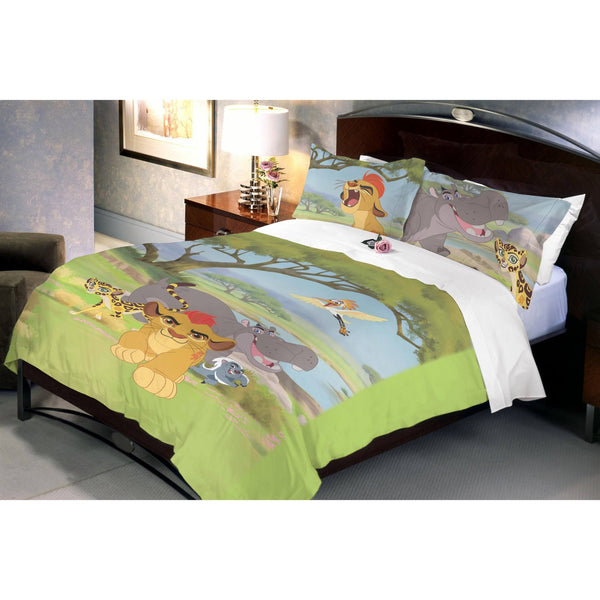 Disney Lion Guard Double Bedsheet With 2 Pillow Covers